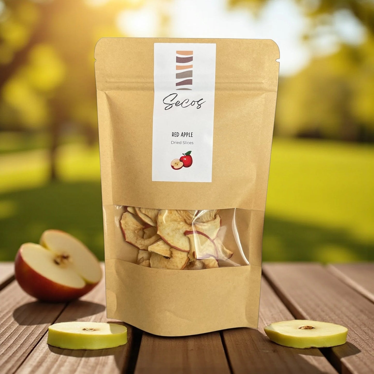 Snack Manzana Roja Deshidratada - Secos Chile