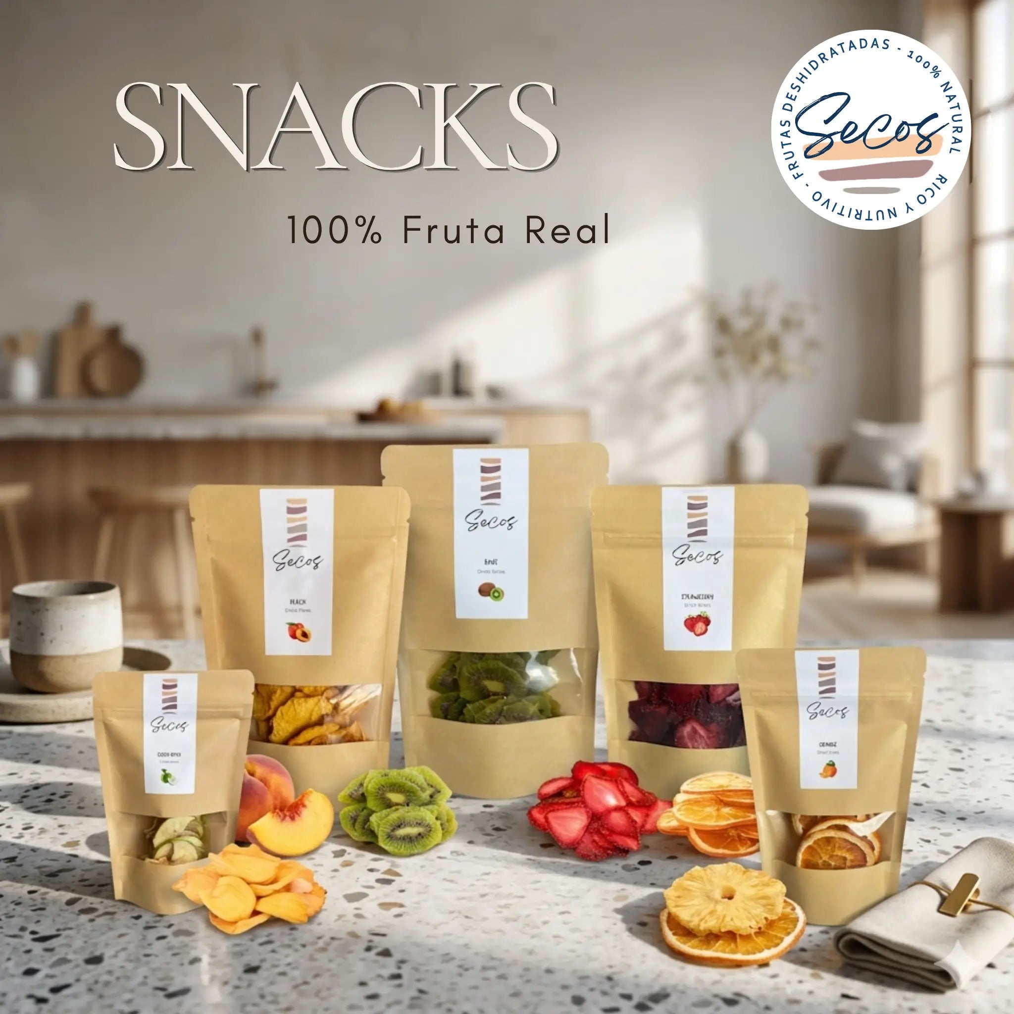 Snacks Saludables sin Azúcar, 100% Naturales | Secos Chile