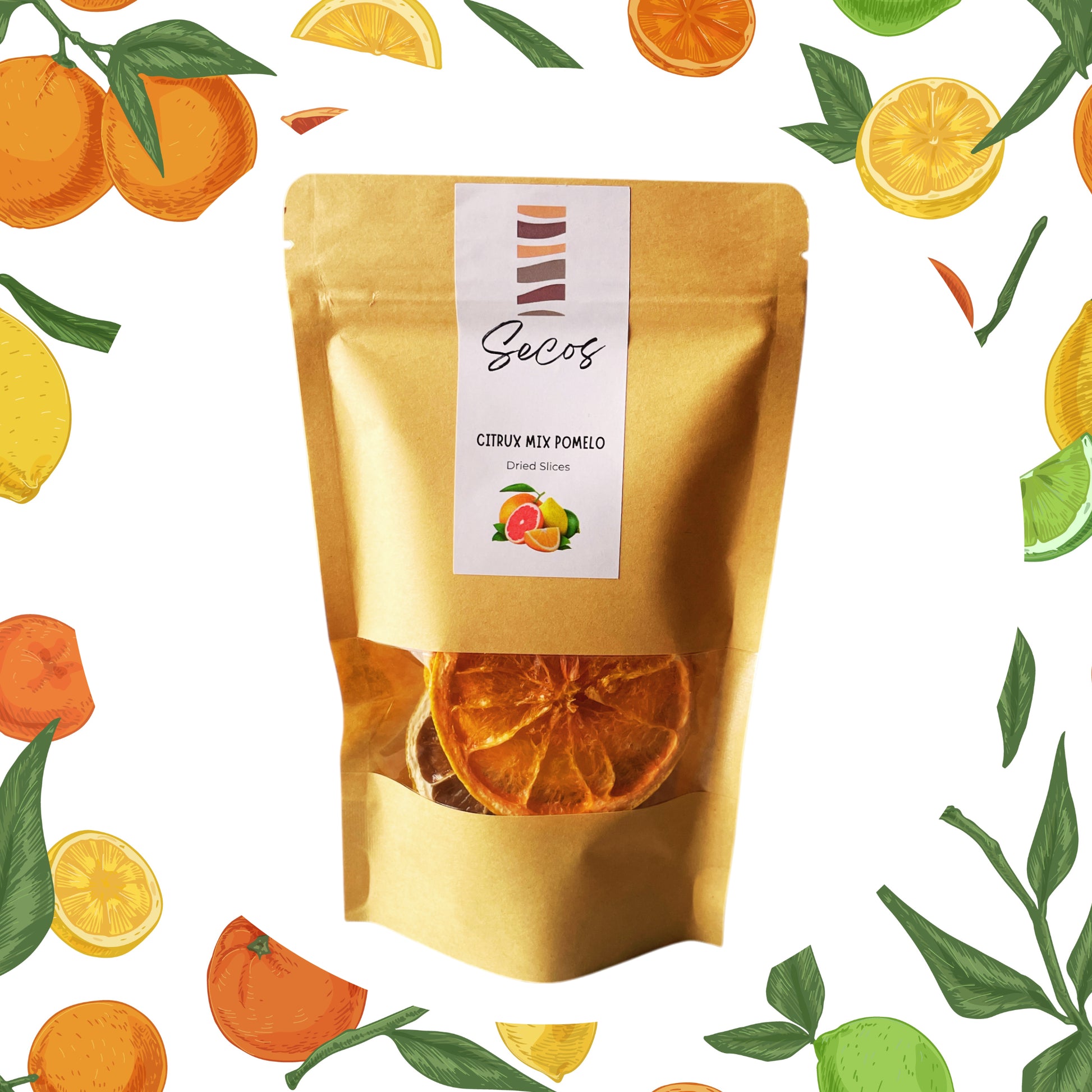 Mix de pomelo y cítricos deshidratados para mixología profesional | Secos Chile