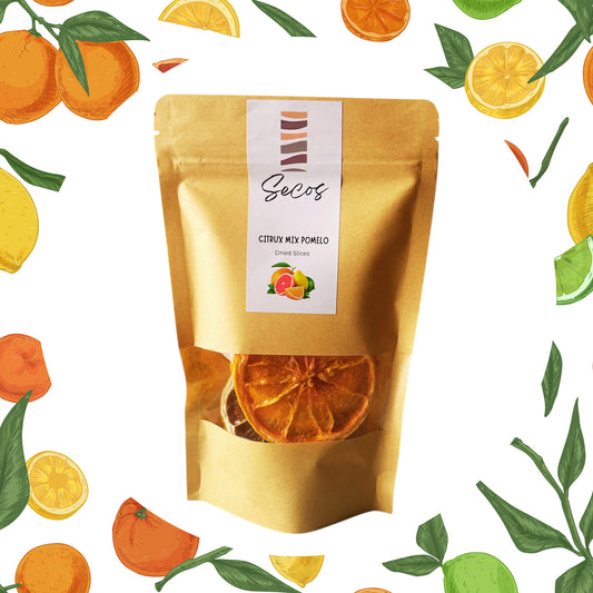 Mix de pomelo y cítricos deshidratados para mixología profesional | Secos Chile