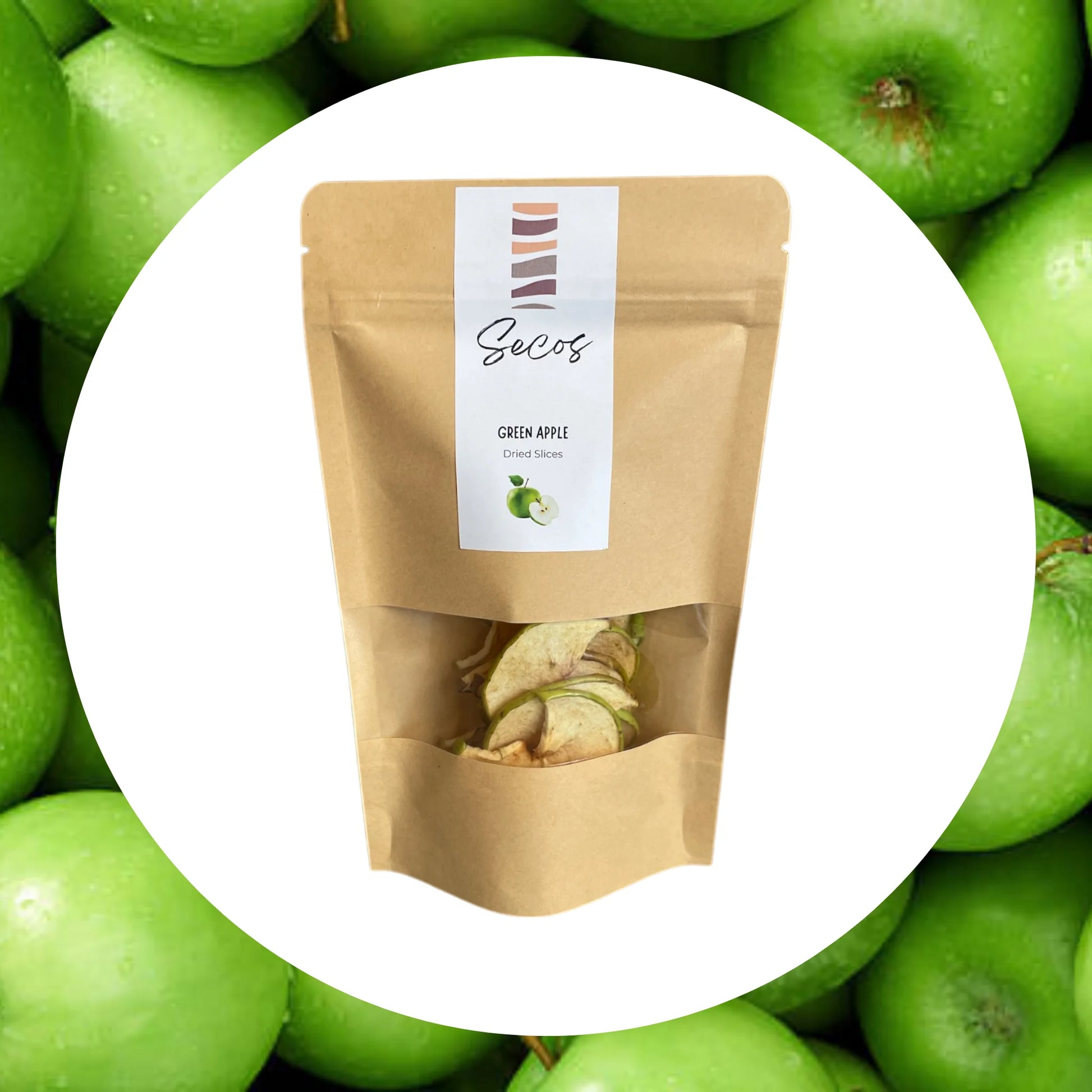 Snack Manzana Verde Deshidratada - Secos Chile
