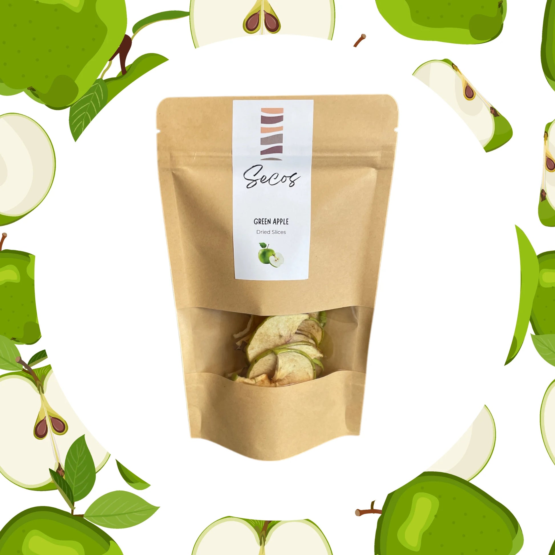 Snack Manzana Verde Deshidratada - Secos Chile