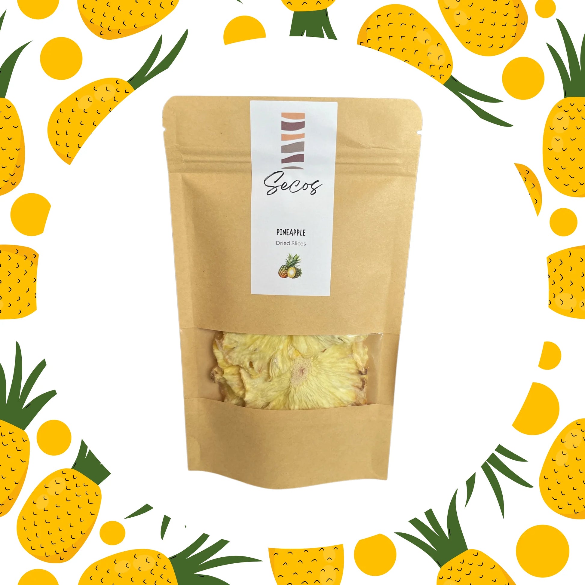 Snack Piña Deshidratada - Secos Chile