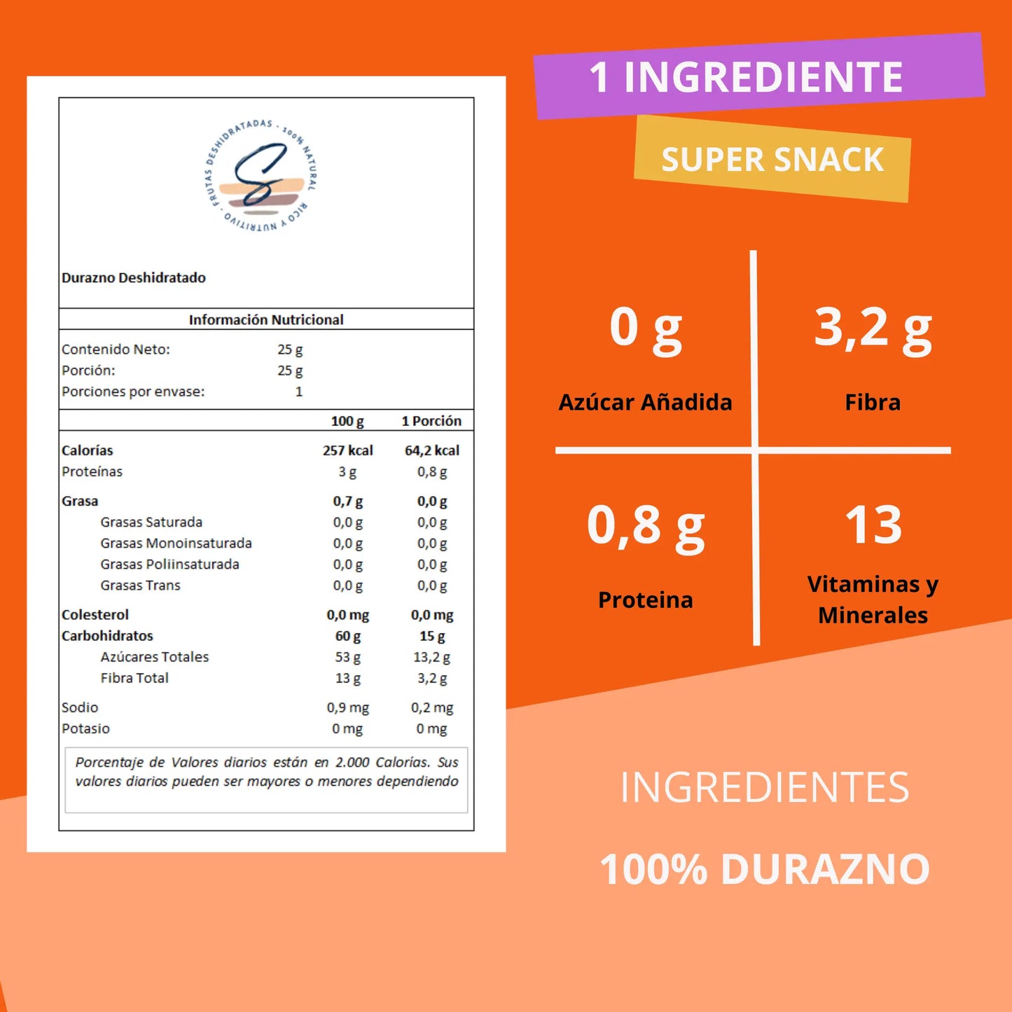 Snack Durazno