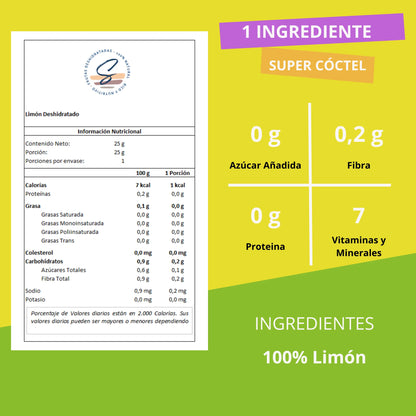 Snack Limón Deshidratado - Secos Chile