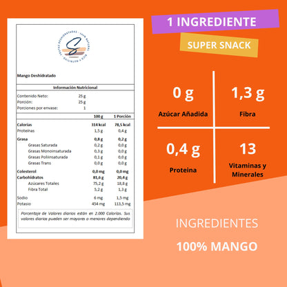 Snack Mango Deshidratado - Secos Chile